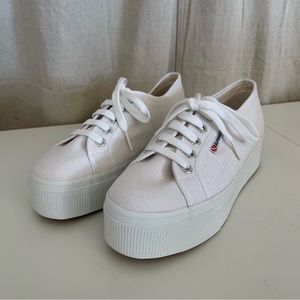 NIB Superga Platform Sneakers in White
